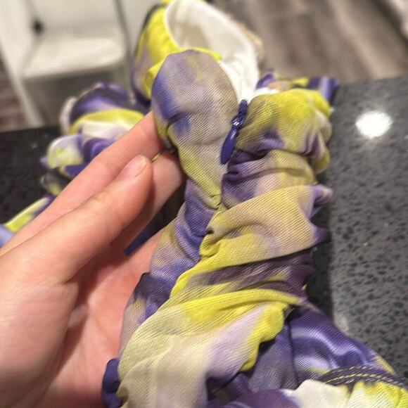 NWT Karen Millen Colour Flash Ruched Bodycon Mini Dress US Size 6. - Picture 9 of 9